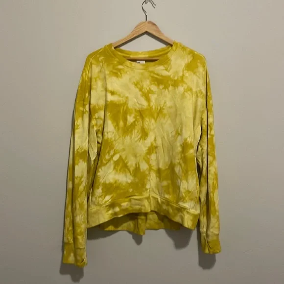 all in motion Sweaters Super Soft Tie Dye Yellow Target Sweater With Pockets Poshmark
